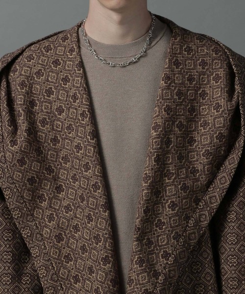 HARE（ハレ）の「マルチWAYジャガードBIGフードコート(HARE)（その他アウター・メンズ・ブラウン・FREE）」の15枚目の写真