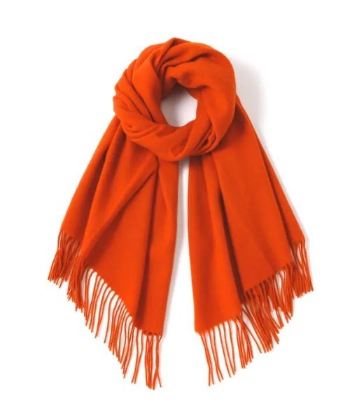 N.（N. Natural Beauty Basic）（エヌエヌナチュラルビューティーベーシック）の「ウールムジストール（ストール/ショール・レディース・グレー/ホワイト/ベージュ/オレンジ・ﾌﾘ-）」の11枚目の写真