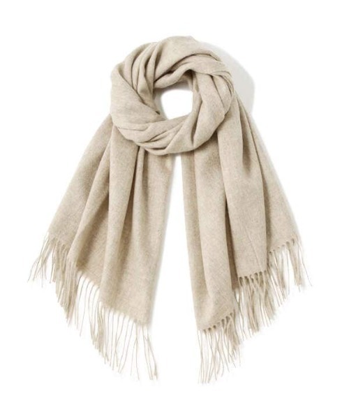 N.（N. Natural Beauty Basic）（エヌエヌナチュラルビューティーベーシック）の「ウールムジストール（ストール/ショール・レディース・グレー/ホワイト/ベージュ/オレンジ・ﾌﾘ-）」の10枚目の写真