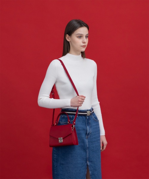 ATEMSTUDIO(アトムステュディオ)の「【ATEMSTUDIO 】シャトーサッチェルバッグ(ショルダーバッグ・レディース・ホワイト/ブラック/ブラウン/ピンク/ミント/バーガンディー・FREE)」の6枚目の写真