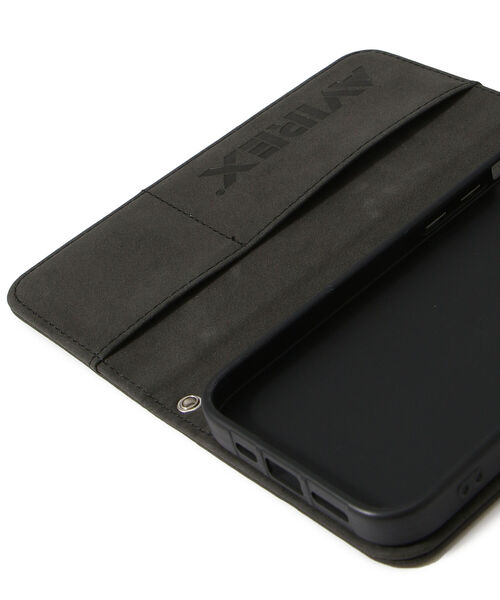 AVIREX（アヴィレックス）の「手帳ケース ロゴ iPhone 13 Pro BLACK / AVIREX / アヴィレックス / ブラック（その他小物・メンズ・ブラック・FREE）」の7枚目の写真