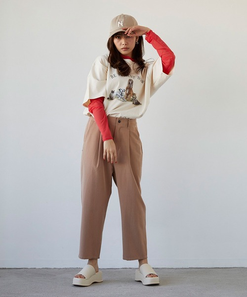 179/WG（イチナナキュウダブルジー）の「ベースボールキャップ（キャップ・レディース・ベージュ/ブラック・FREE）」の11枚目の写真