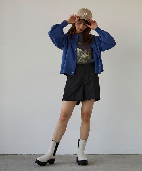 179/WG（イチナナキュウダブルジー）の「ベースボールキャップ（キャップ・レディース・ベージュ/ブラック・FREE）」の8枚目の写真