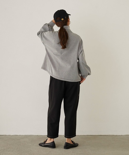 179/WG（イチナナキュウダブルジー）の「ベースボールキャップ（キャップ・レディース・ベージュ/ブラック・FREE）」の4枚目の写真