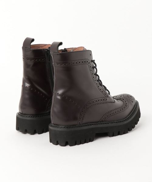 Jeffrey Campbell(ジェフリーキャンベル)の「レースアップショートブーツ(ブーツ・レディース・ブラック/ワイン/ブラウン系その他・39/38/36/37/35)」の4枚目の写真