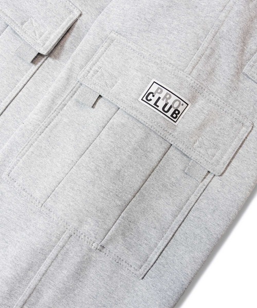 PRO CLUB （プロクラブ）の「Pro Club Heavyweight Fleece Cargo Pants（スウェットパンツ・メンズ・ブラック/グレー・S/M/L）」の10枚目の写真
