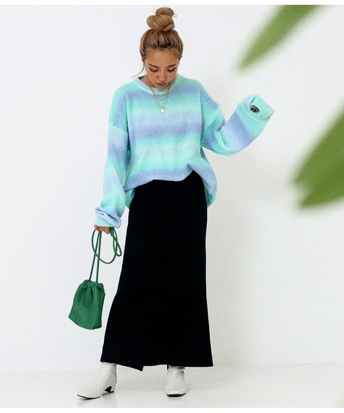 anap mimpi（アナップミンピ）の「スクエアトゥショートブーツ（ブーツ・レディース・ブラック/アイボリー・S/M/L）」の6枚目の写真