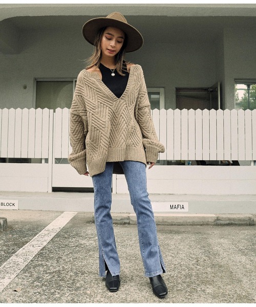 anap mimpi（アナップミンピ）の「スクエアトゥショートブーツ（ブーツ・レディース・ブラック/アイボリー・S/M/L）」の12枚目の写真