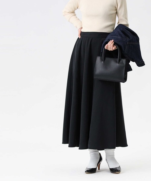 HONEYSUCKLE ROSE（ハニーサックルローズ）の「【HONEYSUCKLE ROSE】２ＷＡＹフレアスカート（スカート・レディース・ベージュ/グレー/オフホワイト/ブラック・M/L）」の2枚目の写真