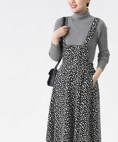 HONEYSUCKLE ROSE（ハニーサックルローズ）の「【HONEYSUCKLE ROSE】２ＷＡＹフレアスカート（スカート・レディース・ベージュ/グレー/オフホワイト/ブラック・M/L）」の5枚目の写真