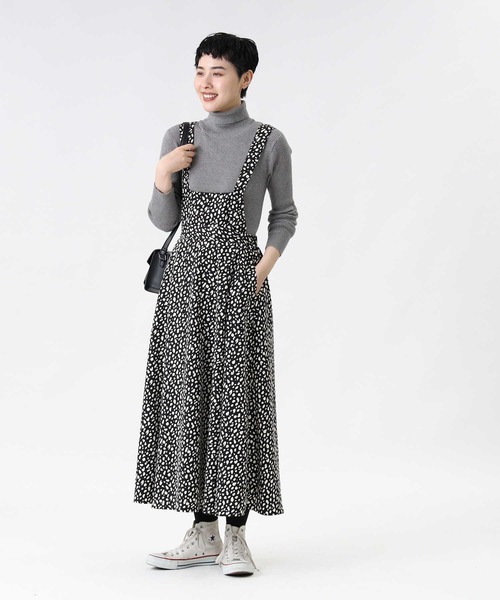 HONEYSUCKLE ROSE（ハニーサックルローズ）の「【HONEYSUCKLE ROSE】２ＷＡＹフレアスカート（スカート・レディース・ベージュ/グレー/オフホワイト/ブラック・M/L）」の6枚目の写真