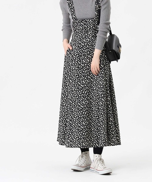 HONEYSUCKLE ROSE（ハニーサックルローズ）の「【HONEYSUCKLE ROSE】２ＷＡＹフレアスカート（スカート・レディース・ベージュ/グレー/オフホワイト/ブラック・M/L）」の8枚目の写真