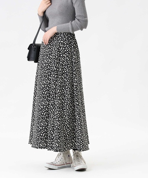 HONEYSUCKLE ROSE（ハニーサックルローズ）の「【HONEYSUCKLE ROSE】２ＷＡＹフレアスカート（スカート・レディース・ベージュ/グレー/オフホワイト/ブラック・M/L）」の9枚目の写真