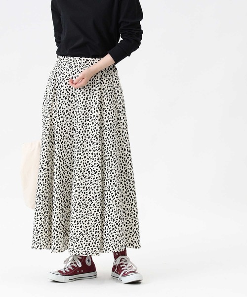 HONEYSUCKLE ROSE（ハニーサックルローズ）の「【HONEYSUCKLE ROSE】２ＷＡＹフレアスカート（スカート・レディース・ベージュ/グレー/オフホワイト/ブラック・M/L）」の18枚目の写真