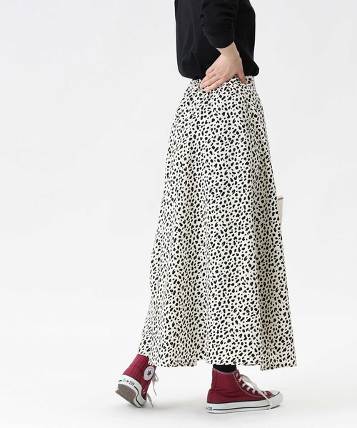 HONEYSUCKLE ROSE（ハニーサックルローズ）の「【HONEYSUCKLE ROSE】２ＷＡＹフレアスカート（スカート・レディース・ベージュ/グレー/オフホワイト/ブラック・M/L）」の19枚目の写真