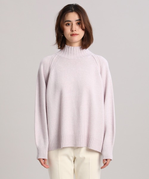 INED（イネド）の「杢カラーハイネックニット（ニット/セーター・レディース・イエロー/ピンク/ブラック・9号）」の5枚目の写真