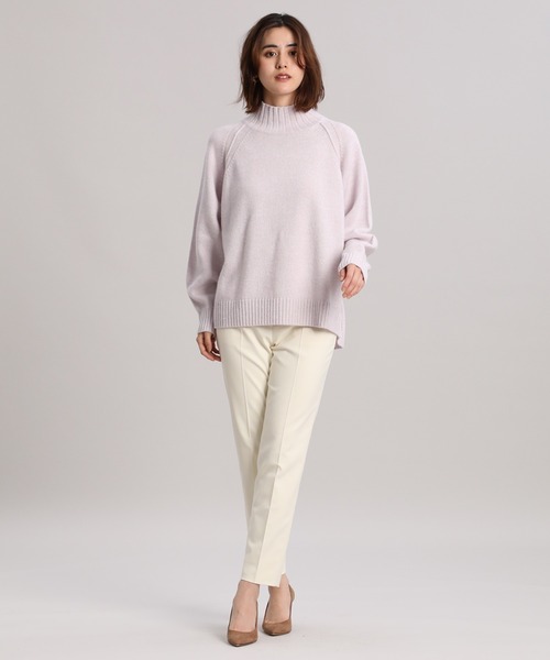 INED（イネド）の「杢カラーハイネックニット（ニット/セーター・レディース・イエロー/ピンク/ブラック・9号）」の9枚目の写真