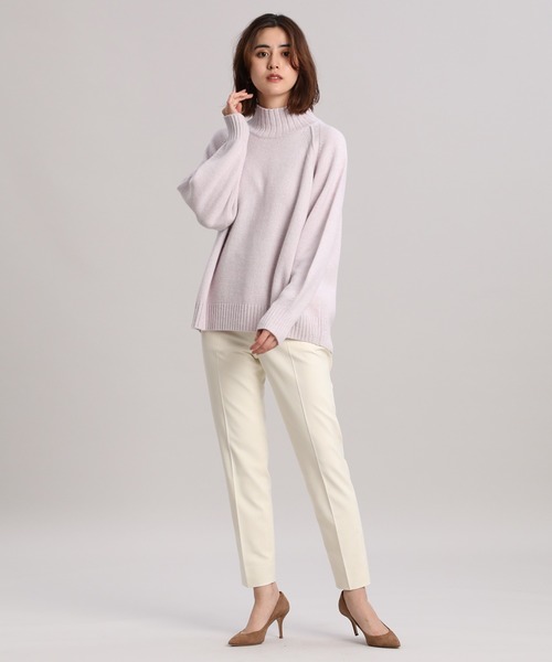 INED（イネド）の「杢カラーハイネックニット（ニット/セーター・レディース・イエロー/ピンク/ブラック・9号）」の11枚目の写真