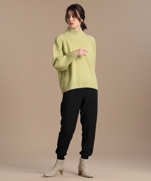 INED（イネド）の「杢カラーハイネックニット（ニット/セーター・レディース・イエロー/ピンク/ブラック・9号）」の12枚目の写真