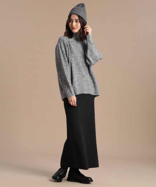 INED（イネド）の「杢カラーハイネックニット（ニット/セーター・レディース・イエロー/ピンク/ブラック・9号）」の15枚目の写真