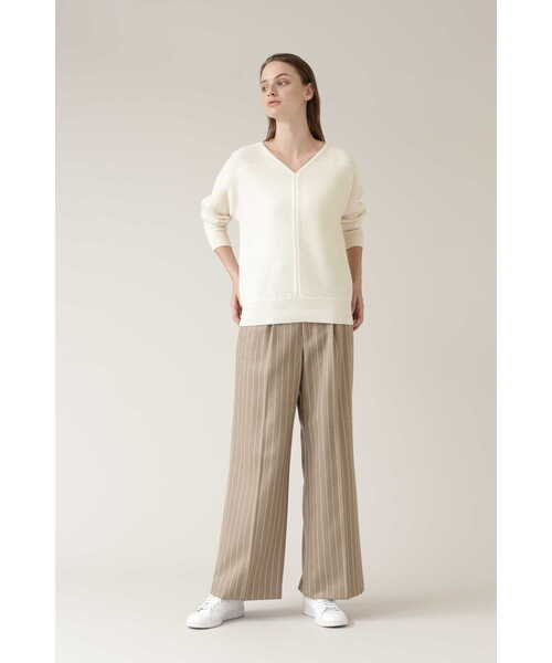 BOSCH（ボッシュ）の「◆ウールコットンガーターニット（ニット/セーター・レディース・ホワイト/パープル/ネイビー/ライトグリーン・38）」の21枚目の写真