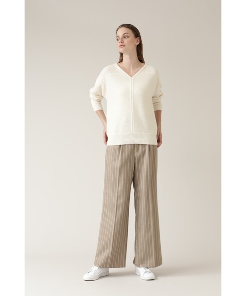 BOSCH（ボッシュ）の「◆ウールコットンガーターニット（ニット/セーター・レディース・ホワイト/パープル/ネイビー/ライトグリーン・38）」の5枚目の写真