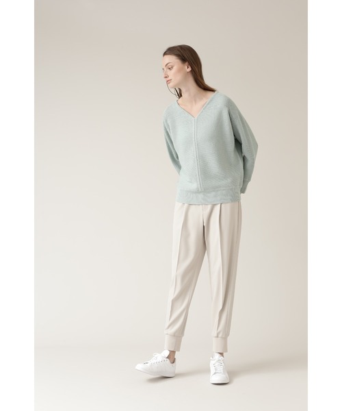 BOSCH（ボッシュ）の「◆ウールコットンガーターニット（ニット/セーター・レディース・ホワイト/パープル/ネイビー/ライトグリーン・38）」の7枚目の写真