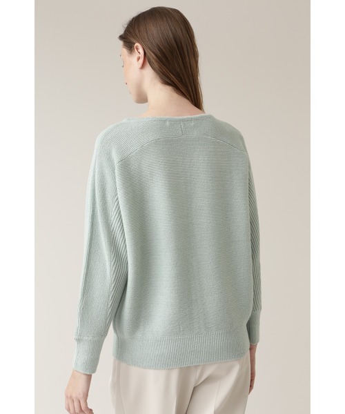 BOSCH（ボッシュ）の「◆ウールコットンガーターニット（ニット/セーター・レディース・ホワイト/パープル/ネイビー/ライトグリーン・38）」の9枚目の写真