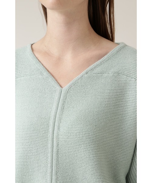 BOSCH（ボッシュ）の「◆ウールコットンガーターニット（ニット/セーター・レディース・ホワイト/パープル/ネイビー/ライトグリーン・38）」の10枚目の写真