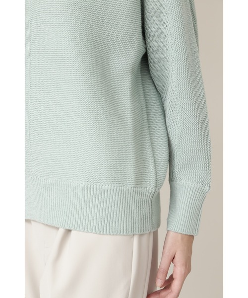 BOSCH（ボッシュ）の「◆ウールコットンガーターニット（ニット/セーター・レディース・ホワイト/パープル/ネイビー/ライトグリーン・38）」の12枚目の写真