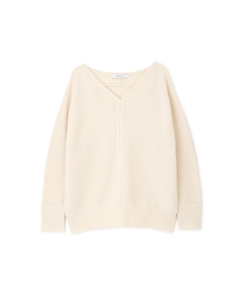 BOSCH（ボッシュ）の「◆ウールコットンガーターニット（ニット/セーター・レディース・ホワイト/パープル/ネイビー/ライトグリーン・38）」の15枚目の写真