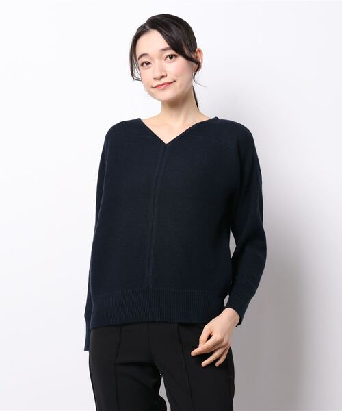 BOSCH（ボッシュ）の「◆ウールコットンガーターニット（ニット/セーター・レディース・ホワイト/パープル/ネイビー/ライトグリーン・38）」の22枚目の写真