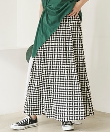 LAVEANGE | チェック/幾何柄フレアスカート(スカート)