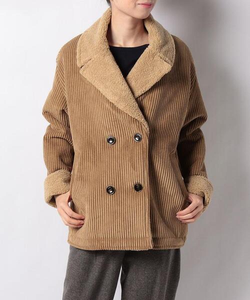 Sessun（セッスン）の「ダブルブレストショートコ－ト（その他アウター・レディース・モカ・2）」の6枚目の写真