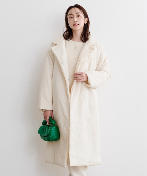 ｳﾞｨﾝﾃｰｼﾞﾀﾌﾀ中綿ﾛﾝｸﾞｺｰﾄ