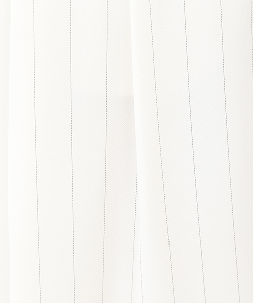 Ray BEAMS（レイビームス）の「Ray BEAMS / ピンストライプ ワイドクロップド パンツ（その他パンツ・レディース・ホワイト/ネイビー・0/1）」の8枚目の写真