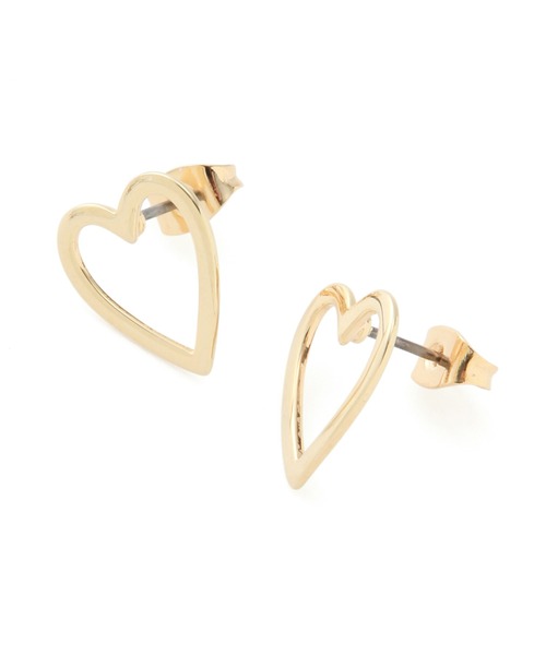 ADAM ET ROPE'(アダムエロペ)の「【LES BIJOUX】オープンハートピアス(ピアス(両耳用)・レディース・ゴールド/シルバー・FREE)」の5枚目の写真