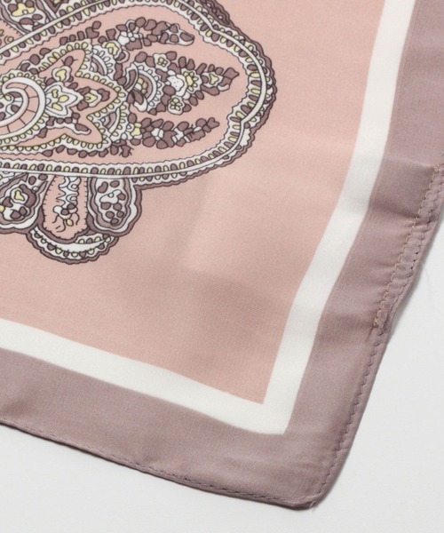 LEPSIM（レプシィム）の「キレイめスカーフ　259646（バンダナ/スカーフ・レディース・アイボリー/ライトピンク/ベージュ・ONE SIZE）」の9枚目の写真