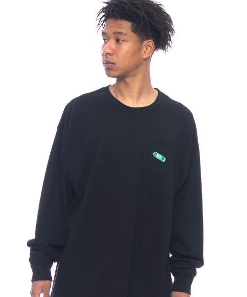 ELEMENT(エレメント)の「ELEMENT メンズ POP YOUR DECK LS ロンT 【2022年春夏モデル】/エレメント長袖バックプリントロンT(Tシャツ/カットソー・メンズ・ホワイト/グリーン/ブラック・LARGE/MEDIUM/X-LARGE)」の5枚目の写真
