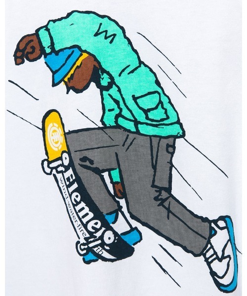 ELEMENT(エレメント)の「ELEMENT メンズ POP YOUR DECK LS ロンT 【2022年春夏モデル】/エレメント長袖バックプリントロンT(Tシャツ/カットソー・メンズ・ホワイト/グリーン/ブラック・LARGE/MEDIUM/X-LARGE)」の7枚目の写真