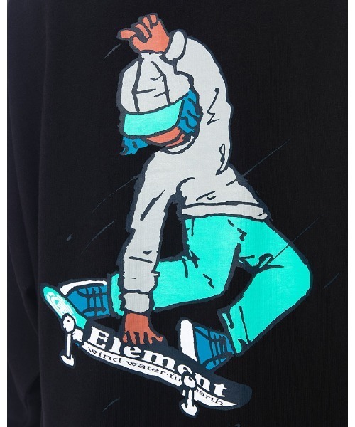 ELEMENT(エレメント)の「ELEMENT メンズ POP YOUR DECK LS ロンT 【2022年春夏モデル】/エレメント長袖バックプリントロンT(Tシャツ/カットソー・メンズ・ホワイト/グリーン/ブラック・LARGE/MEDIUM/X-LARGE)」の17枚目の写真