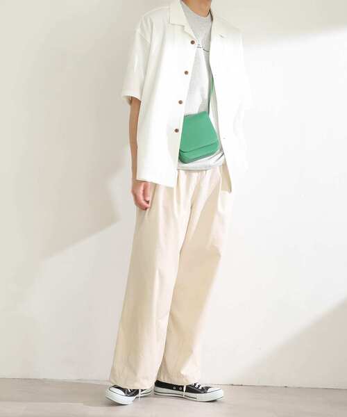 SENSE OF PLACE by URBAN RESEARCH（センスオブプレイスバイアーバンリサーチ）の「フェイクレザーショルダー（ショルダーバッグ・メンズ・ブラック/グリーン/アイボリー/ライトグレー・ONE）」の7枚目の写真