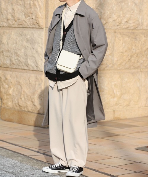 SENSE OF PLACE by URBAN RESEARCH（センスオブプレイスバイアーバンリサーチ）の「フェイクレザーショルダー（ショルダーバッグ・メンズ・ブラック/グリーン/アイボリー/ライトグレー・ONE）」の13枚目の写真