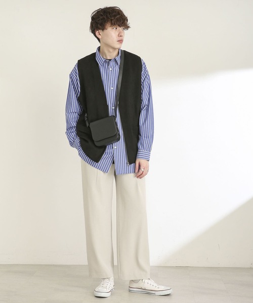 SENSE OF PLACE by URBAN RESEARCH（センスオブプレイスバイアーバンリサーチ）の「フェイクレザーショルダー（ショルダーバッグ・メンズ・ブラック/グリーン/アイボリー/ライトグレー・ONE）」の15枚目の写真