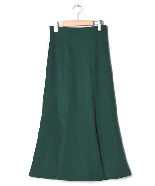 w closet（ダブルクローゼット）の「起毛カルゼ切替マーメイドスカート（スカート・レディース・オリーブ/スミクロ/モカ/キナリ/ダークグリーン・FREE）」の18枚目の写真