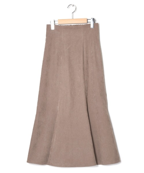 w closet（ダブルクローゼット）の「起毛カルゼ切替マーメイドスカート（スカート・レディース・オリーブ/スミクロ/モカ/キナリ/ダークグリーン・FREE）」の14枚目の写真
