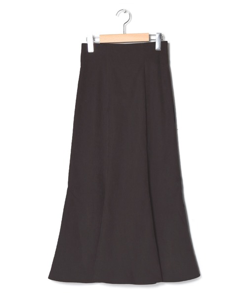 w closet（ダブルクローゼット）の「起毛カルゼ切替マーメイドスカート（スカート・レディース・オリーブ/スミクロ/モカ/キナリ/ダークグリーン・FREE）」の7枚目の写真