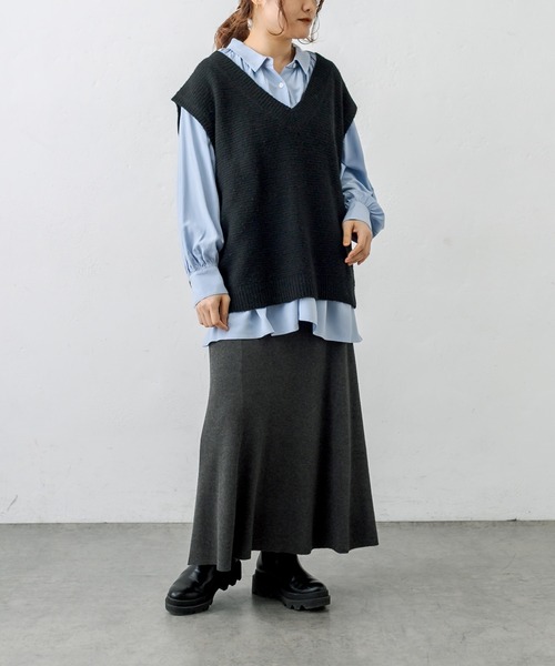 PUAL CE CIN（ピュアルセシン）の「【WEB限定】襟ギャザーブラウス（シャツ/ブラウス・レディース・オフホワイト/ピンク/イエロー/ブルー・FREE）」の20枚目の写真