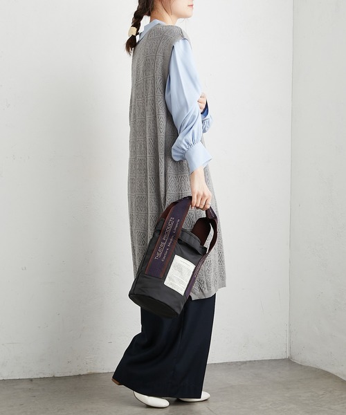 PUAL CE CIN（ピュアルセシン）の「【WEB限定】襟ギャザーブラウス（シャツ/ブラウス・レディース・オフホワイト/ピンク/イエロー/ブルー・FREE）」の22枚目の写真