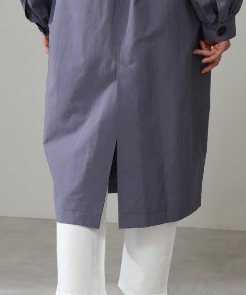 N.（N. Natural Beauty Basic）（エヌエヌナチュラルビューティーベーシック）の「◆ビックカラーオーバーサイズトレンチコート（トレンチコート・レディース・ベージュ/ライトベージュ/ブルー・MEDIUM）」の18枚目の写真